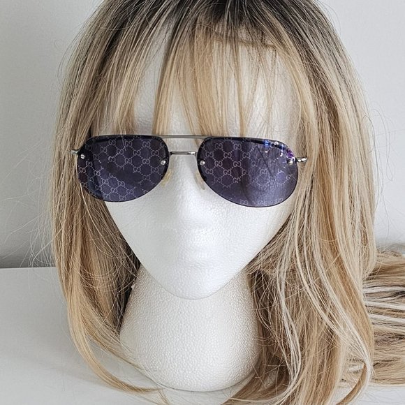 GUCCI RETRO LOGO'D LENSES SUNGLASSES -WOMEN'S - Picture 2 of 13